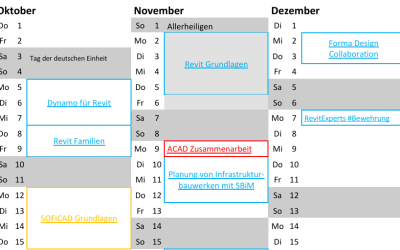 Schulungstermine Oktober – Dezember 2026